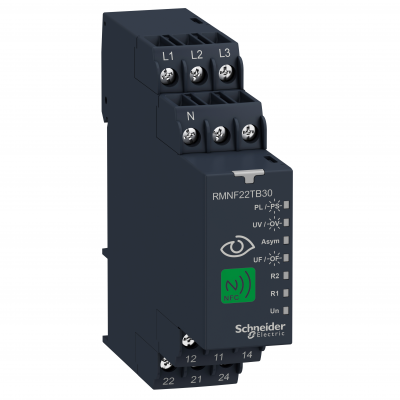 Zelio Control NFC 3-fazowy przekaźnik kontroli 8A 2CO wielofunkcyjny 208- 480 V AC RMNF22TB30 SCHNEIDER (RMNF22TB30)