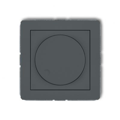 KARLIK DECO Elektroniczny regulator oświetlenia przycisk-obrót do lamp LED grafitowy mat 28DRO-2 (28DRO-2)