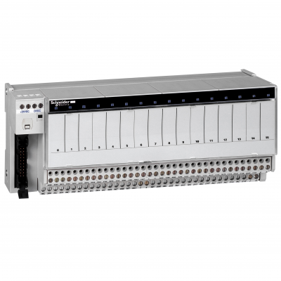 Modicon ABE7 podbaza do elektromechanicznych przekaźników 16 kanałów przekaźnik 10mm ABE7R16T212 SCHNEIDER (ABE7R16T212)