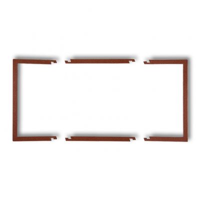 KARLIK Ramka wypełniająca podwójna DECO brązowy metalik 9DRW-2 (9DRW-2)