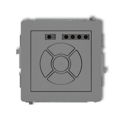 KARLIK DECO Elektroniczny sterownik rolety (przycisk strefowy) szary mat 27DSR-5 (27DSR-5)