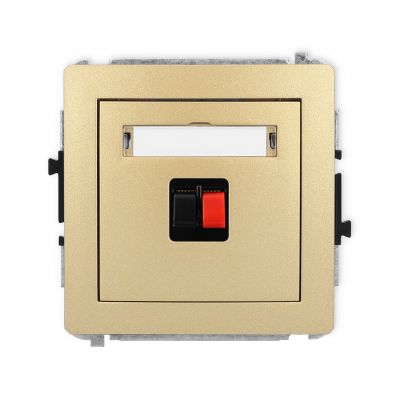 KARLIK DECO Gniazdo pojedyncze głośnikowe złoty 29DGG-1 (29DGG-1)