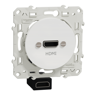 Odace Gniazdo HDMI białe S520462 SCHNEIDER (S520462)