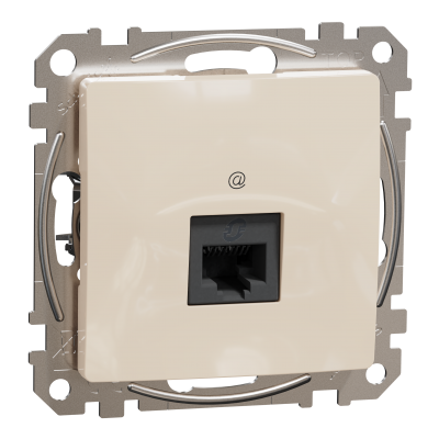 Sedna Design & Elements Gniazdo komputerowe RJ45 kat. 5e UTP beżowy SDD112451 SCHNEIDER (SDD112451)