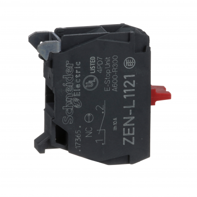 Harmony XALD Blok styków pojedyńczy dla głowicy fi22 ZENL1121 SCHNEIDER (ZENL1121)