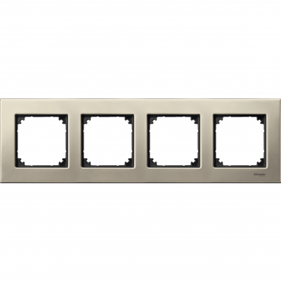 Merten M-Elegance metal ramka czterokrotna tytanowy MTN403405 SCHNEIDER (MTN403405)