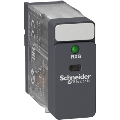 Zelio Relay Przekaźnik interfejsowy ze standardową obudową oraz LED 230V AC 10A 1 styk C/O RXG13P7 SCHNEIDER (RXG13P7)