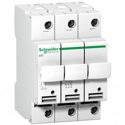 Podstawa bezpiecznikowa Acti9 STI-10x38-3 3P 10x38mm A9N15656 SCHNEIDER (A9N15656)