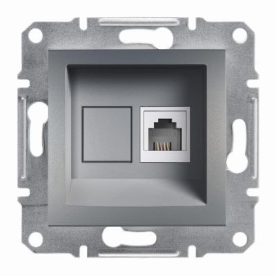 Asfora gniazdo telefoniczne RJ11 bez ramki stal EPH4100162 SCHNEIDER (EPH4100162)