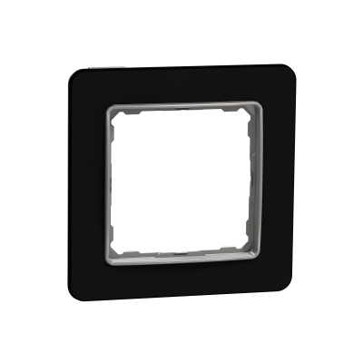 Sedna Design & Elements Ramka pojedyncza szkło czarne efekt szkła SDD361801 SCHNEIDER (SDD361801)