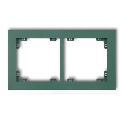 KARLIK DECO Ramka uniwerstalna podwójna z tworzywa DECO Pastel Matt szmaragdowy 51DR-2 (51DR-2)