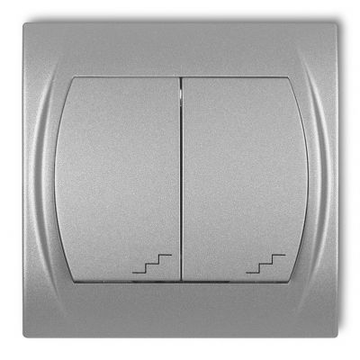 KARLIK LOGO Łącznik podwójny schodowy srebrny metalik 7LWP-33 (7LWP-33)