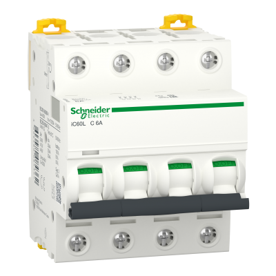 Wyłącznik nadprądowy Acti9 iC60L 4P C6A A9F94406 SCHNEIDER (A9F94406)