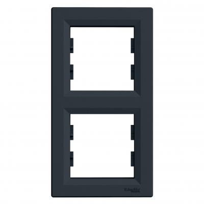 Asfora ramka podwójna 2-krotna pionowa antracyt EPH5810271 SCHNEIDER (EPH5810271)