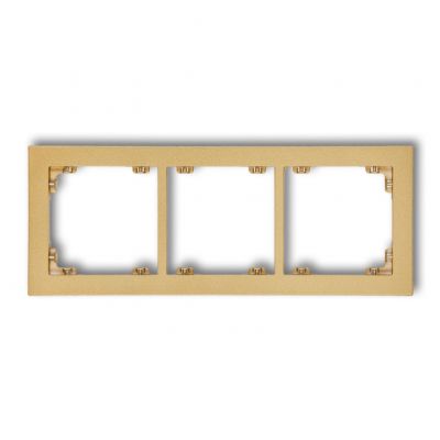 KARLIK DECO Ramka potrójna z tworzywa złoty 29DR-3 (29DR-3)