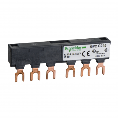 Szyna 3biegunowa 2 odpływy 45mm 63A GV2G245 SCHNEIDER (GV2G245)