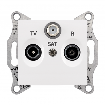 Sedna gniazdo antenowe R+TV+SAT końcowe 1dB biały SDN3501321 SCHNEIDER (SDN3501321)