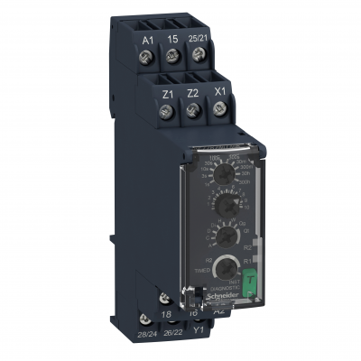 Zelio Time Przekaźnik czasowy wielofunkcyjny 24 240V AC/DC 0.05s/ 300h styk 2C/O 8A RE22R2MYMR SCHNEIDER (RE22R2MYMR)