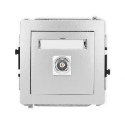 KARLIK DECO Gniazdo pojedyncze BNC srebrny metalik 7DGBNC-1 (7DGBNC-1)