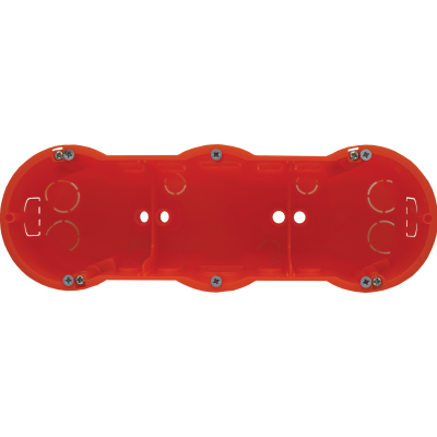 PUSZKA PODTYNKOWA POTRÓJNA Z WKRĘTAMI GŁ.61 MM (302593)