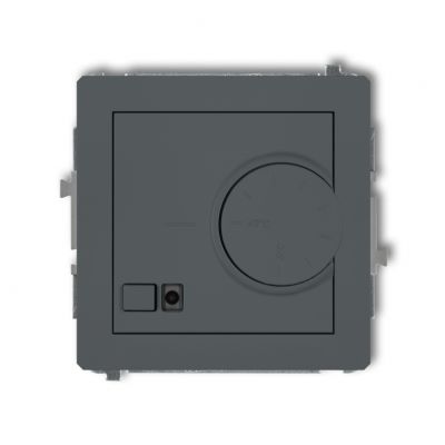 KARLIK DECO Elektroniczny regulator temperatury z czujnikiem powietrznym grafitowy mat 28DRT-2 (28DRT-2)