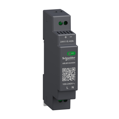 Phaseo regulowany zasilacz impulsowy 100-240 V AC 24V 0,4 A 1 fazowy Modular ABLM1A24004 SCHNEIDER (ABLM1A24004)