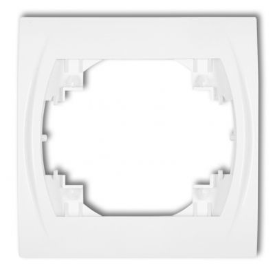 KARLIK LOGO Ramka pozioma pojedyncza biała LRH-1 (LRH-1)