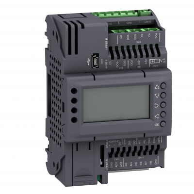 Modicon M172 Sterownik PLC HVAC 2 DI 8 AI 6 DO 2 AO wyświetlacz CAN RS485 USB mini B TM172ODM18R SCHNEIDER (TM172ODM18R)