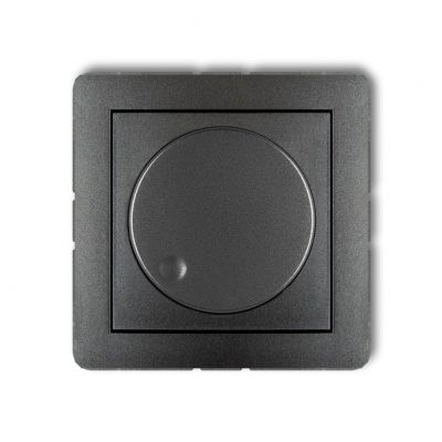 KARLIK DECO Elektroniczny regulator oświetlenia przycisk-obrót do lamp LED grafitowy 11DRO-2 (11DRO-2)