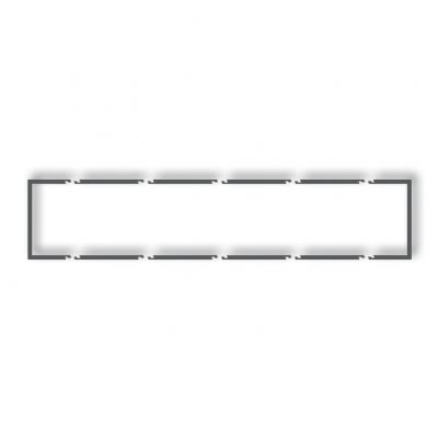 KARLIK Ramka wypełniająca pięciokrotna DECO grafitowy mat 28DRW-5 (28DRW-5)
