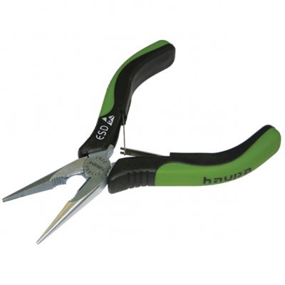 ESD szczypce plasko-okrgle 130 mm 211850 HAUPA (211850)