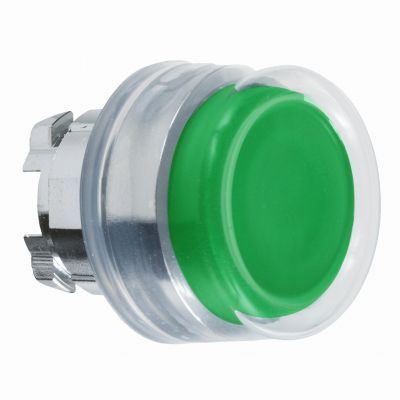 Harmony XB4 Przycisk okapturzony wystający z samopowrotem zielona metalowa ZB4BP3 SCHNEIDER (ZB4BP3)