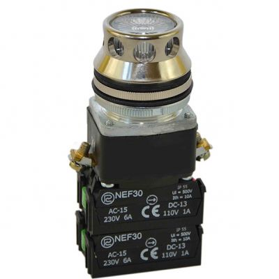 Przycisk NEF30-KL3XY/24V/W3 bezbarwny (W0-NEF30-KL 3XY/W3 B)