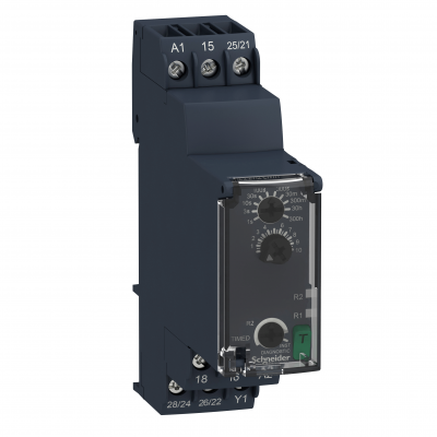 Zelio Time Przekaźnik czasowy z opóźnieniem 24 240V AC/DC styk 2C/O 8A RE22R2CMR SCHNEIDER (RE22R2CMR)