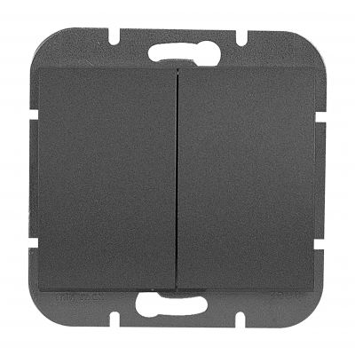 Łącznik podtynkowy świecznikowy Onyx, 10A, 250V, WP-2O, czarny (OR-OE-7501/B)