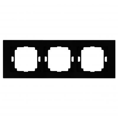 Ramka potrójna Onyx, Ra-3O, czarny (OR-OE-7520/3/B)