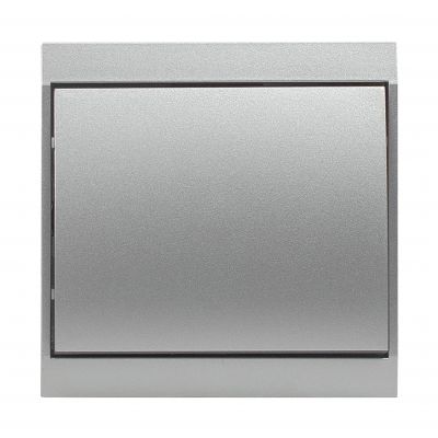 Łącznik podtynkowy jednobiegunowy Luna, 10A, 250V, WP-1L, srebrny (OR-OE-7600/G)