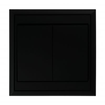 Łącznik podtynkowy świecznikowy Luna, 10A, 250V, WP-2L, czarny (OR-OE-7601/B)