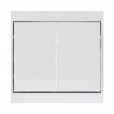 Łącznik podtynkowy świecznikowy Luna, 10A, 250V, WP-2L, biały (OR-OE-7601/W)