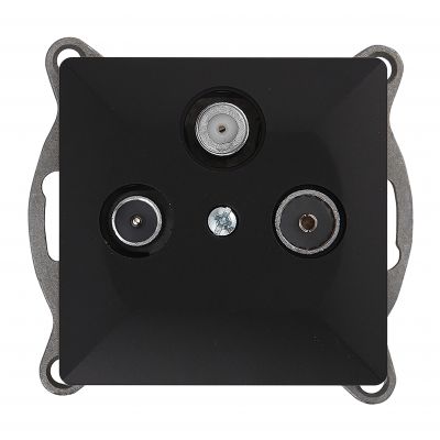 Gniazdo abonenckie ,,RTV/SAT" Pearl, GAPS-2P, czarny (OR-OE-7713/RTV/SAT/B)