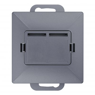 Płytka czołowa + 2xRJ45 Pearl, PC+ARJ45/P2, antracyt (OR-OE-7717/2/A)