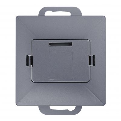 Płytka czołowa + 1xRJ45 Pearl, PC+ARJ45/P1, antracyt (OR-OE-7717/A)