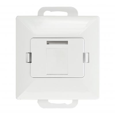 Płytka czołowa + 1xRJ45 Pearl, PC+ARJ45/P1, biały (OR-OE-7717/W)