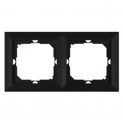 Ramka podwójna Pearl, Ra-2P, czarny (OR-OE-7720/2/B)