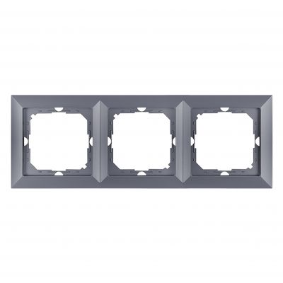Ramka potrójna Pearl, Ra-3P, antracyt (OR-OE-7720/3/A)