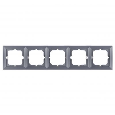 Ramka pieciokrotna Pearl, Ra-5P, antracyt (OR-OE-7720/5/A)