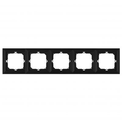 Ramka pieciokrotna Pearl, Ra-5P, czarny (OR-OE-7720/5/B)