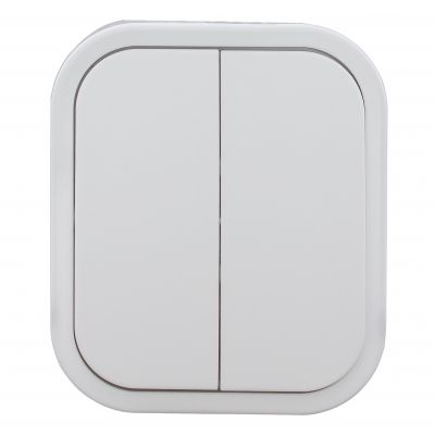 Łącznik natynkowy świecznikowy B2, 10A, 250V, IP54, WNT-2B2, biały (OR-OE-7801/W)