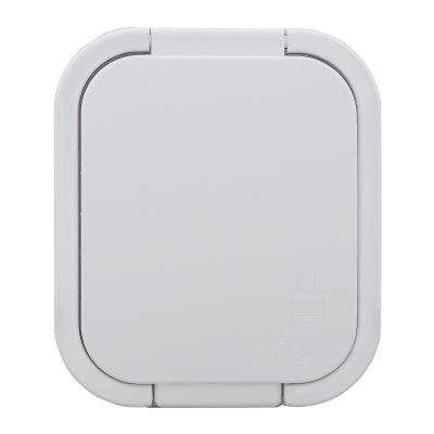 Gniazdo pojedyncze natynkowe 2P+Z, Schuko, bryzgoszczelne z klapką B2, IP54, NT-17B2, biały (OR-OE-7805(GS)/W)