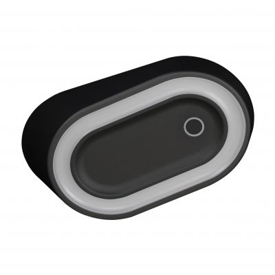 AGRA lampka podszafkowa LED 2,5W, 80lm, 4000K, z włącznikiem bezdotykowym, czarna (AD-OM-6564L4/B/SW)